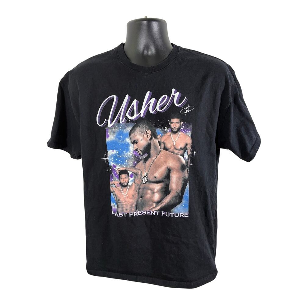 Usher Past Present Future 2024 Tour Dates T Shirt L